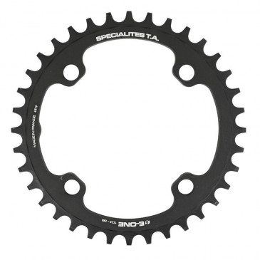 PLATEAU VAE/E-BIKE 4BRA D.104 POUR BOSCH / BROSE / YAMAHA / GIANT / SHIMANO E-STEPS TA E-ONE 36DTS MONO NOIR ALU 7075 NARROW WIDE 3662458017473