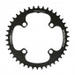 CHAINRING FOR E-BIKE - SINGLE 42teeth Ø104 BLACK TA E-ONE 4 ARMS ALU 7075 FOR BOSCH / BROSE / YAMAHA / GIANT / SHIMANO E-STEPS TA E-ONE