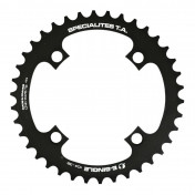 CHAINRING FOR E-BIKE - SINGLE 38teeth Ø104 BLACK TA E-SINGLE 4 ARMS ALU 7075 FOR BOSCH / BROSE / YAMAHA / GIANT / SHIMANO E-STEPS TA E-ONE 3662458017411