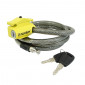 ANTITHEFT FOR BICYCLE - KEY CABLE LOCK AUVRAY S.LOCK - on SEAT or FRAME Ø12mm L 1,50m