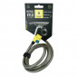 ANTITHEFT FOR BICYCLE - KEY CABLE LOCK AUVRAY S.LOCK - on SEAT or FRAME Ø12mm L 1,50m