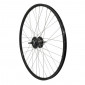 WHEEL FOR TREKKING BIKE- 700x35 REAR - ER20 ALUMINIUM BLACK "DOUBLE WALLED" NEXUS HUB 7 SPEED FOR DISC CENTERLOCK 36 STAINLESS SPOKES