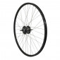 WHEEL FOR TREKKING BIKE- 700x35 REAR - ER20 ALUMINIUM BLACK "DOUBLE WALLED" NEXUS HUB 7 SPEED FOR DISC CENTERLOCK 36 STAINLESS SPOKES 0000000028202