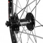 WHEEL FOR MTB 20" -FRONT- KARGO DISC FOR E-BIKE ALUMINIUM -BLACK -DOUBLE WALLED- SHIMANO HUB M475 DISC 6 HOLES- QUCK RELEASE (REINFORCED) STAINLESS SPOKES