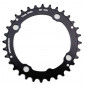 CHAINRING FOR MTB- Ø104 - 4arms-FOR TRIPLE- 32T. Ø104 BLACK MIDDLE STRONGLIGHT Thickness 3,5 mm - 8/9 Speed 3700223700691