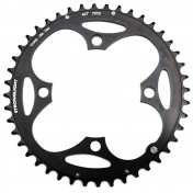 CHAINRING FOR MTB- Ø104 - 4arms-FOR TRIPLE- 44T. Ø104 OUTER BLACK STRONGLIGHT ZICRAL .Thickness 4 mm- 8/9 Speed. 3700223700684