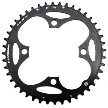 PLATEAU VTT 4BRA D.104 STRONGLIGHT TRIPLE 44DTS EXTERIEUR NOIR ALU - EPAISSEUR 4mm 8/9V. 3700223700684