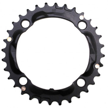 PLATEAU VTT 4BRA D.104 STRONGLIGHT TRIPLE 32DTS MILIEU NOIR ALU 8/9V. 3700223709694
