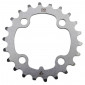CHAINRING FOR MTB-FOR TRIPLE- 22T. Ø64 "INNER" SILVER STEEL - STRONGLIGHT -4 ARMS- 8/9 Speed 3700223700707