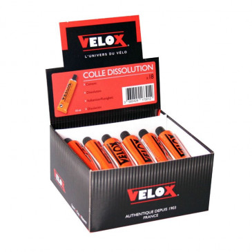 COLLE A RUSTINE DISSOLUTION VELOX (VENDU A LA BOITE DE 18 TUBES DE 10ml)