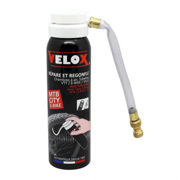 BOMBE ANTI-CREVAISON VELOX VAE / E-BIKE ET VTT PRESTA/SCHRADER (100ml) 3660429116071
