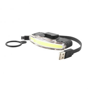 ECLAIRAGE VELO USB AVANT SUR CINTRE SPANNINGA ARCO NOIR LIVRE 3 FONCTIONS STANDARD, ECO, FLASH (AUTONOMIE de 5h à 10h) 3700948215210