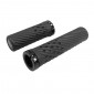 HAND GRIPS FOR MTB- HERRMANS LUNA LOCK 90/130 mm BLACK - CLAMP FASTENING (PAIR)