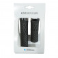 HAND GRIPS FOR MTB- HERRMANS LUNA LOCK 90/130 mm BLACK - CLAMP FASTENING (PAIR)