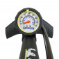 POMPE A PIED MICHELIN ACIER NOIR AVEC MANOMETRE 11BARS RACCORD SWITCH VP/VS 3299738016712