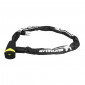 ANTITHEFT FOR BICYCLE - KEY CHAIN LOCK- MICHELIN Ø 8mm LONG 1.00M - BLACK + REFLECTIVE