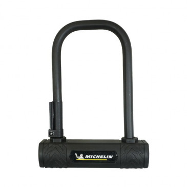 ANTIVOL VELO U MICHELIN 105 x 245mm NOIR AVEC SUPPORT FIXATION AU CADRE 3299738011144