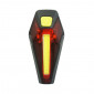ECLAIRAGE VELO A PILE ARRIERE SUR TIGE DE SELLE MICHELIN NOIR 5 MODES D'ECLAIRAGE (PILES FOURNIES) 3299738003378