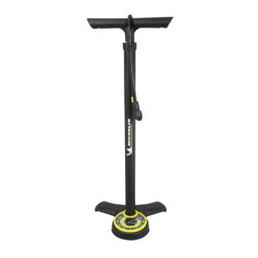 FLOOR PUMP - MICHELIN - STEEL - BLACK-WITH VERY BIG PRESSURE GAUGE 11BARS - SWITCH CONNECTION VP/VS 3299738016385