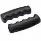 HAND GRIPS FOR URBAN BIKE-BLACK - PRE-SHAPED RUBBER 110mm (PAIR) 3700948045206