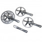 PEDALIER ROUTE STRONGLIGHT 9/10V. IMPACT TANDEM ARGENT 170mm 51-39-30 (KIT AVANT + ARRIERE) (AXE CARRE 115mm) 3700223721610