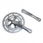 PEDALIER ROUTE STRONGLIGHT 9/10V. IMPACT TANDEM ARGENT 170mm 51-39-30 (KIT AVANT + ARRIERE) (AXE CARRE 115mm) 3700223721610