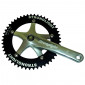 CHAINSET FOR ROAD BIKE-TRACK BIKE-STRONGLIGHT TRACK 2000 JIS 165mm WITH 46T.CHAINRING- 3.30 (FIXIE / SINGLESPEED) (TAPERED SQUARE 107MM) CHAINRING Ø 144 mm 3700223706198