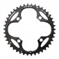 CHAINRING FOR MTB- Ø104 - 4arms-FOR TRIPLE- 42T. Ø104 OUTER BLACK STRONGLIGHT ZICRAL .Thickness 3,5 mm- 8/9 Speed. 3700223701728