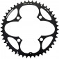 CHAINRING FOR MTB- Ø104 - 4arms-FOR TRIPLE- 46T. Ø104 OUTER BLACK STRONGLIGHT ZICRAL . thickness 3,5 mm - 8/9 Speed 3700223700837