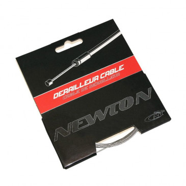 CABLE DE DERAILLEUR NEWTON INOX POUR SHIMANO ET ADAPTABLE 1,1mm 2,10M (VENDU A L'UNITE SUR CARTE) 3700948069233