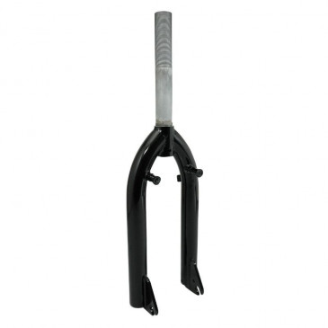 FORK- FOR BMX STEEL BLACK - THREADED STEERER Ø 1"1/8-25.4 INNER - Intended for U-brakes.