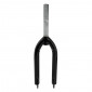 FORK- FOR BMX STEEL BLACK - THREADED STEERER Ø 1"1/8-25.4 INNER - Intended for U-brakes.