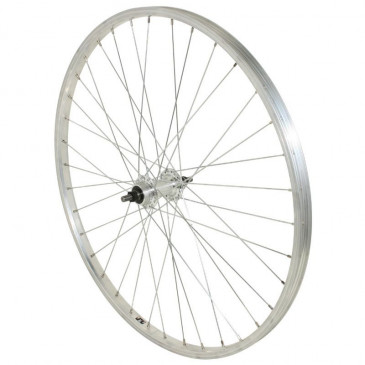 ROUE VTT PATIN 26" ALU ARRIERE MOYEU ALU AXE PLEIN ROUE LIBRE 1V (VENDU AVEC ECROU 10X100) JANTE 21C 3660429061319