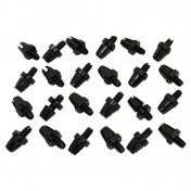 SLOTTED BRAKE CABLE ADJUSTER- M10 ALUMINIUM BLACK (25 IN A BAG) 3700948188002