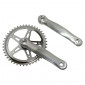 CHAINSET FOR URBAN BIKE- P2R - -ALUMINIUM CRANKS - 170mm WITH 44T. STEEL CHAINRING- CHAIN 3.30 3700948045107