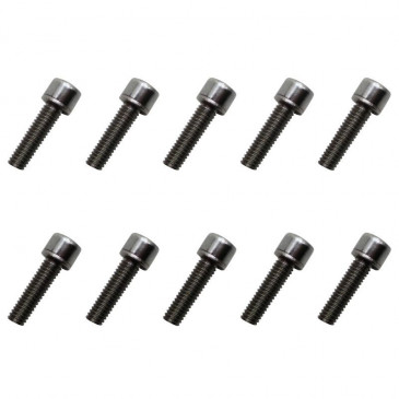 SCREW FOR STEM "COUNTERSUNK" M5x18mm CHROME (SET OF 10)