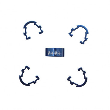 CLIPS DE GAINE/DURITE ALU BLEU (BOITE DE 5) 3700948041468