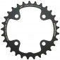 CHAINRING FOR MTB 29T. Ø80 - 2X10 "INNER" BLACK CT2 STRONGLIGHT -4 ARMS- 10 Speed SRAM - NON THREADED - Thickness 3,5 mm 3700223710409