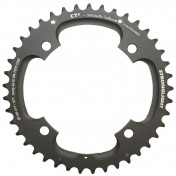 CHAINRING FOR MTB-FOR DOUBLE- 41T. Ø120 2X10 OUTER BLACK CT2 STRONGLIGHT -4 ARMS- 10 Speed FOR 27T. "INNER" -Thickness 5 mm 3700223710348