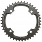CHAINRING FOR MTB-FOR DOUBLE- 41T. Ø120 2X10 OUTER BLACK CT2 STRONGLIGHT -4 ARMS- 10 Speed FOR 27T. "INNER" -Thickness 5 mm 3700223710348