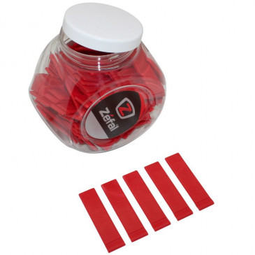 TYRE LEVER FOR BICYCLE - ZEFAL ZLEVERS UNBREAKABLE - RED (JAR OF 100)