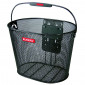 PANIER AVANT ACIER NID ABEILLE KLICKFIX 16L NOIR AVEC ANSE FIXATION SUR CINTRE (36x27x25cm) AVEC PLATINE PLASTIQUE (LIVRE SANS FIXATION) 4018861001773