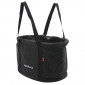 FRONT BASKET- CANVAS- KLICKFIX SHOPPER 24L BLACK WITH HANDLE- ON HANDLEBAR- (38x25x29cm) (WITHOUT BRACKET) 4030572100187