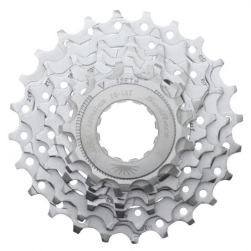 CASSETTE 7V. SUNRACE R63 12-24 ROUTE POUR SHIMANO/SRAM NICKEL (LIVRE EN BOITE) (12-13-14-16-18-21-24)