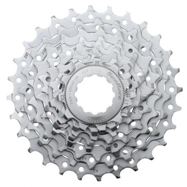 CASSETTE 8V. SUNRACE R86 11-28 ROUTE POUR SHIMANO/SRAM NICKEL (LIVRE EN BOITE) (11-12-14-16-18-21-24-28)