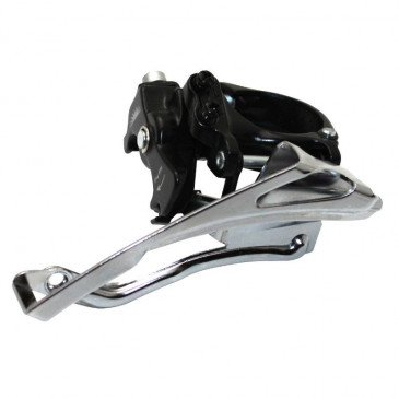 DERAILLEUR-FRONT-FOR MTB- SUNRACE M30 CLAMP ON DOWN -Ø 34,9 FOR CHAINSET 48x38x28 -TOP AND DOWN PULL- (WITH CLAMP/ADAPTER Ø 31.8 + 28.6)