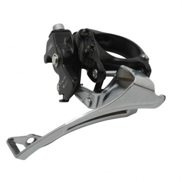 DERAILLEUR-FRONT-FOR MTB- SUNRACE M30 CLAMP ON DOWN -Ø 34,9 FOR CHAINSET 42X32X22 -TOP AND DOWN PULL- (WITH CLAMP/ADAPTER Ø 31.8 + 28.6)