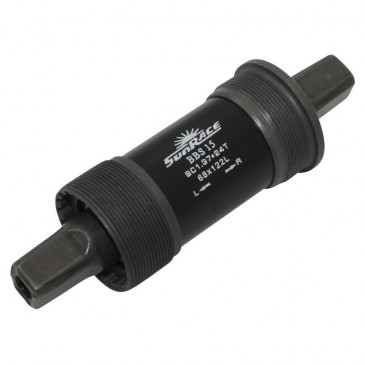 BOTTOM BRACKET - SQUARE TAPERED - SUNRACE BBS 122mm STEEL CUPS- (Width 68) BSC THREAD 1,37x24 4710944225884