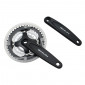 CHAINSET FOR MTB- P2R 7/8 Speed -ALUMINIUM- BLACK 170mm 42-34-24 WITH CHAIN GUARD (BOTTOM BRACKET 119mm)