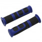 POIGNEE VTT PROGRIP 964 EVO NOIR/BLEU Ø22mm L120mm PREDECOUPE POUR 90mm (PAIRE) 0801766073396